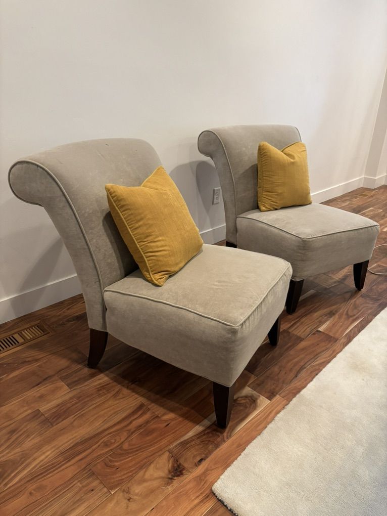 Cushioned Microfiber Chairs