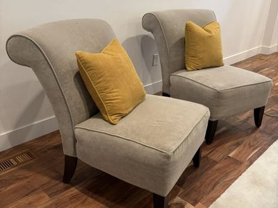 Cushioned Microfiber Chairs