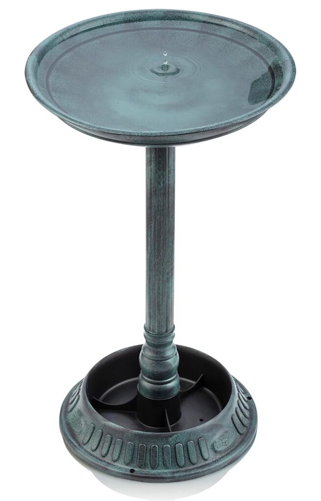 New Outdoor Birdbath With Planter