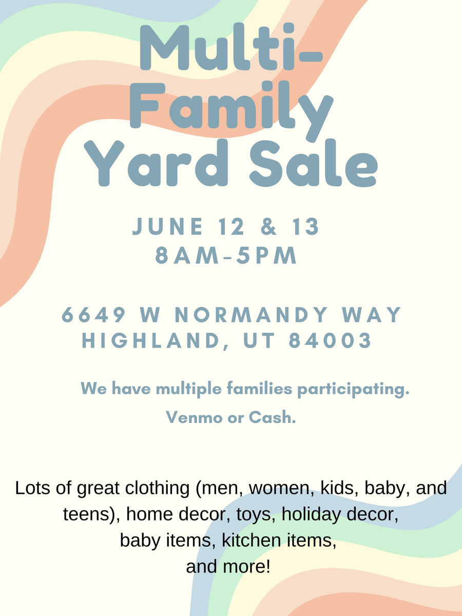 Multi Family Yard / Garage Sale