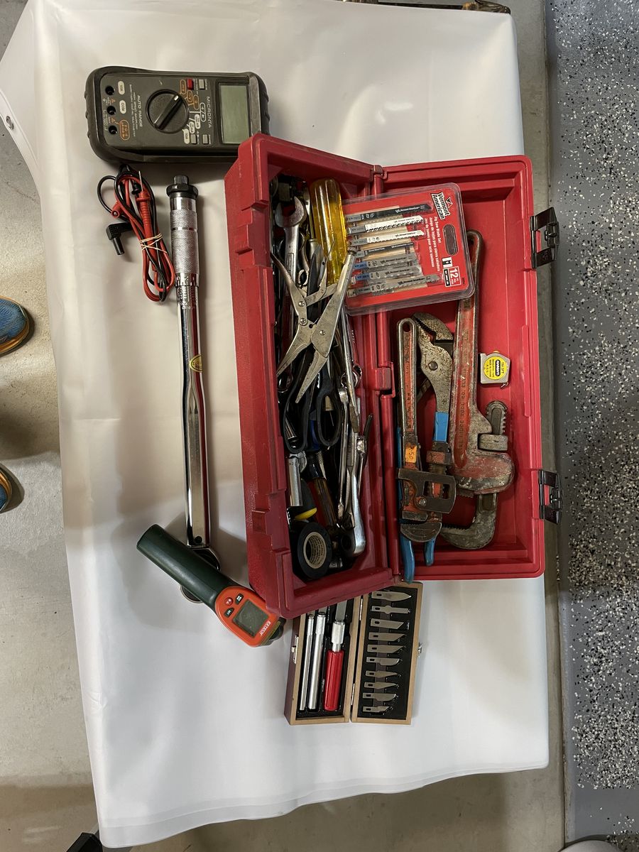 Tools and a bag