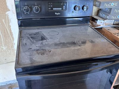 Whirlpool Electric Range Black 4-Burner Electric Stove Self-Cleaning Oven