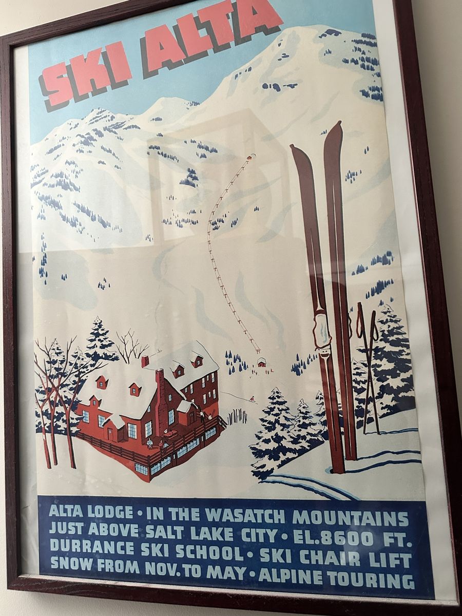 Alta ski resort poster