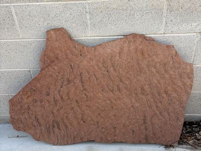 Flat Red Sandstone Rock