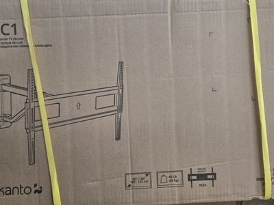 Kanto FMC1 Telescoping Corner TV Mount - Fits 40"-60" TVs, 88lb Max, VESA Compatible