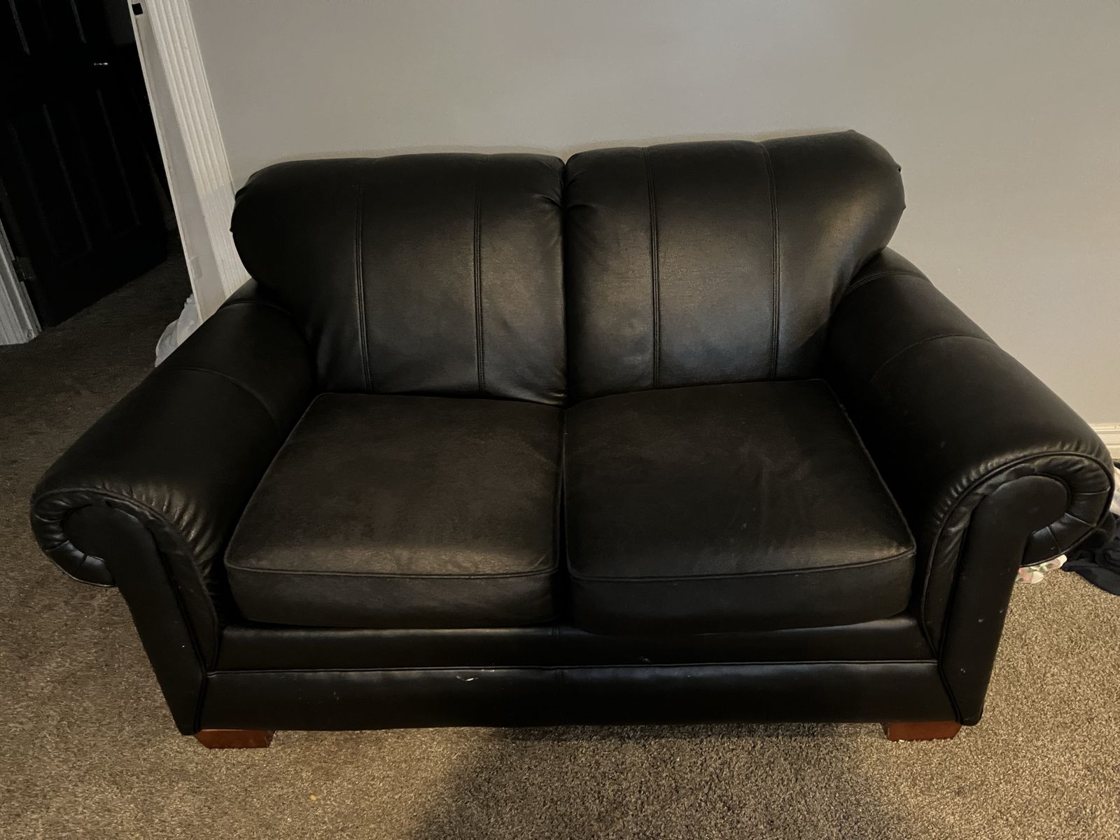 Faux  leather furniture, couch, loveseat chair