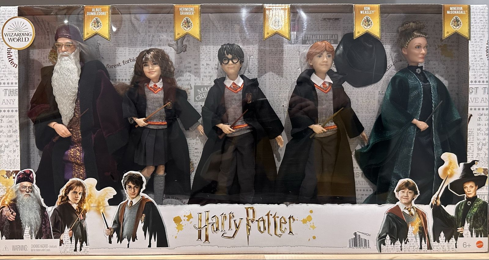 Harry Potter Mattel Wizarding World 5-Piece Doll Set – Factory Sealed