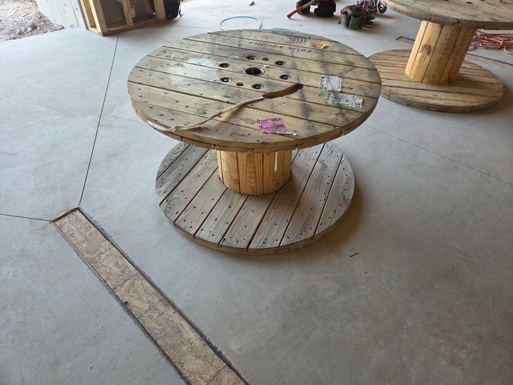 2-48x27 wood cable spools