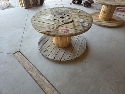 2-48x27 wood cable spools
