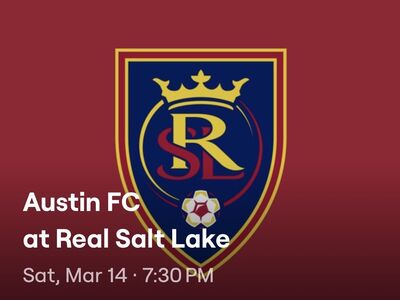 4 Tickets - Austin FC at Real Salt Lake FRONT ROW