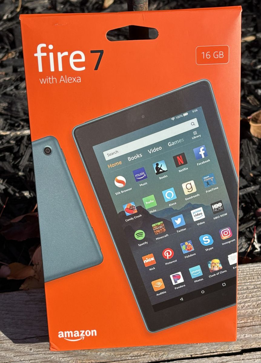Fire 7 tablet, 7" display, 16 GB, (2019 release), Twilight Blue GUC