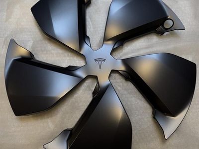 Tesla Model Y Juniper 19" OEM Hubcaps 2026 - Like New, Premium Condition