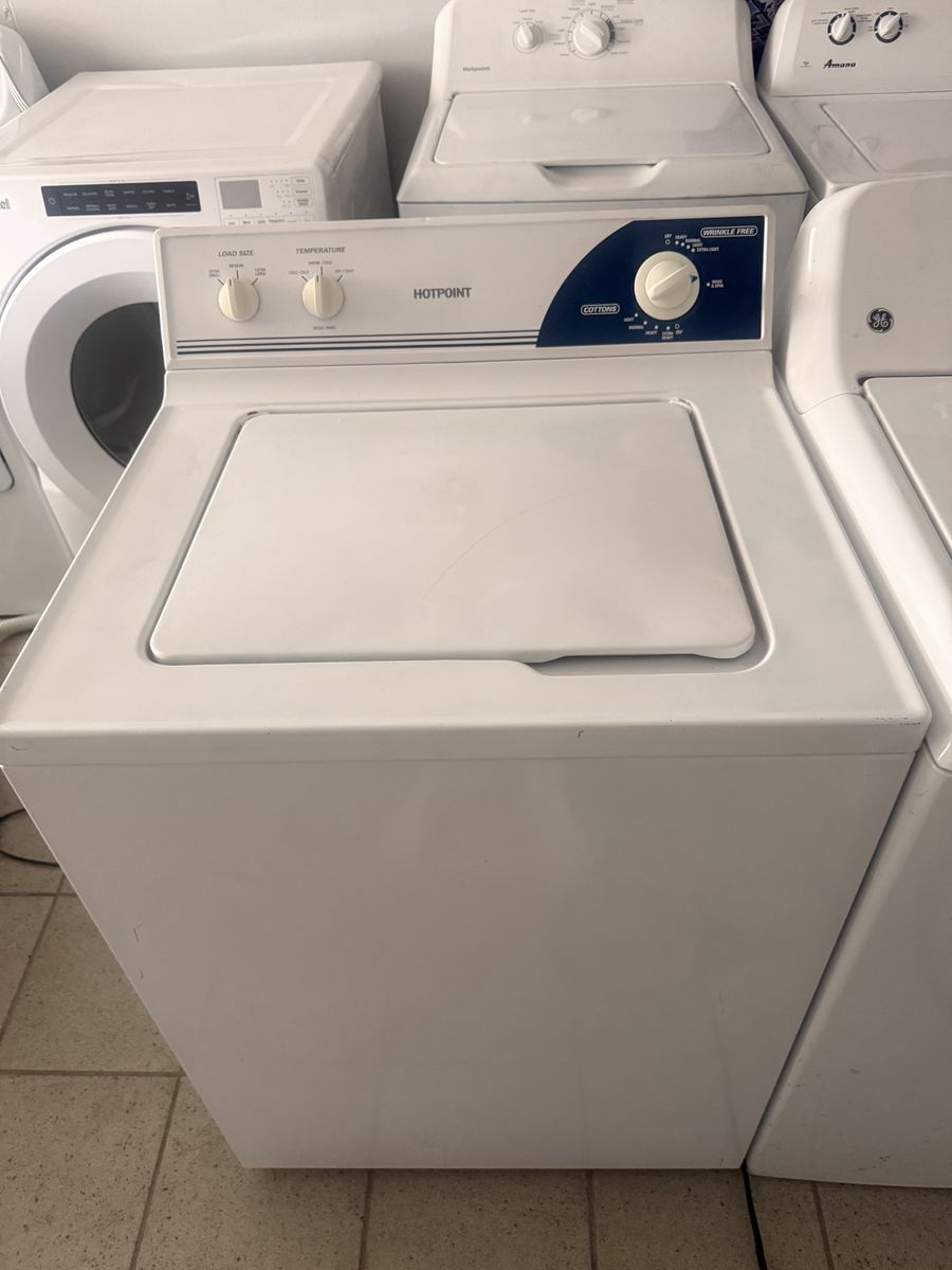 Hotpoint Top Load Washing Machine White Electric
