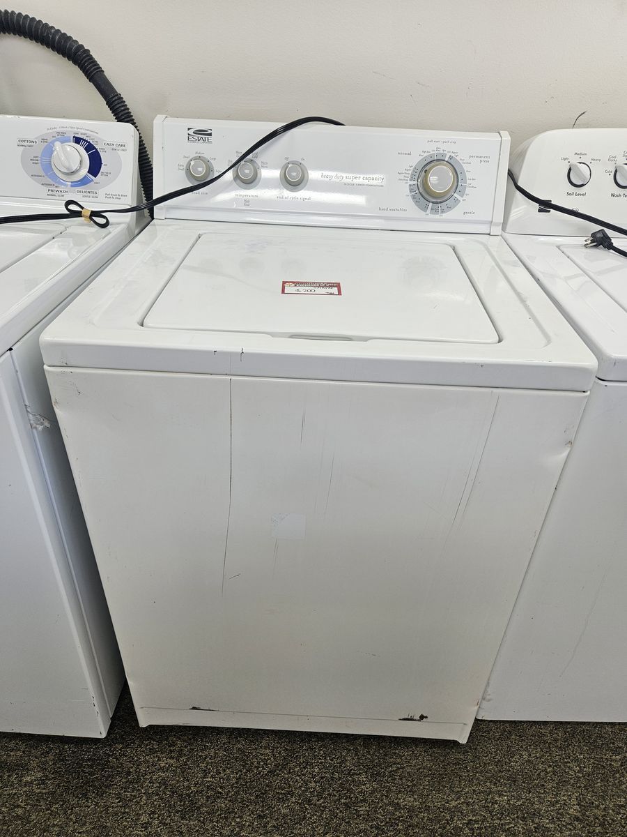 Estate  Heavy Duty Super Capacity Top Load Washer, White