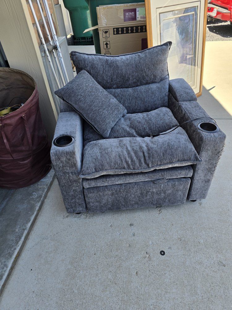 Gray Recliner Chair bed