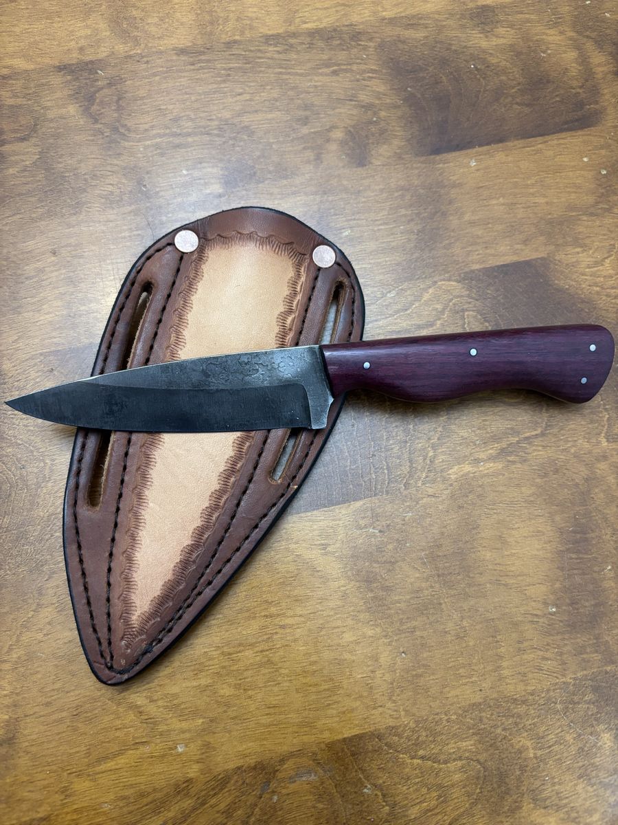 Handmade KnIfe With Cowboy Sheath