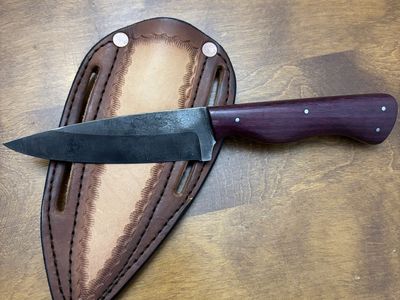 Handmade KnIfe With Cowboy Sheath