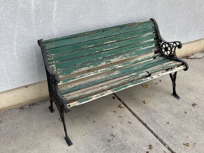 Garden bench for restoration
