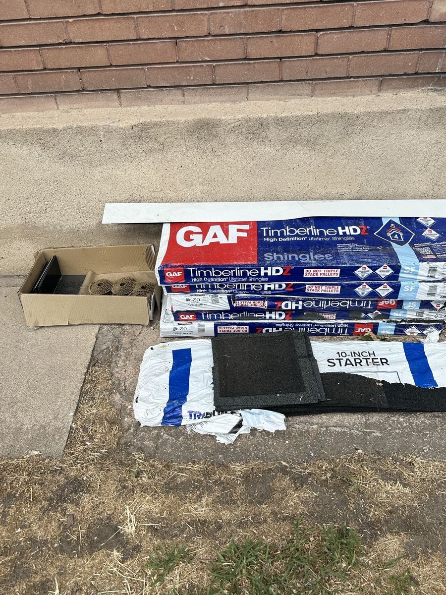 Leftover Roofing Supplies