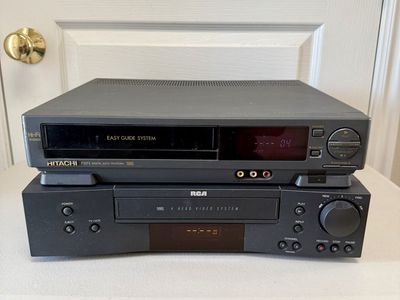 *No Remotes* RCA VR514 & Hitachi F371 VCR Players