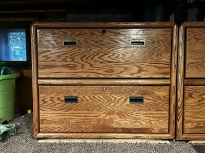 Solid Wood File Cabinet
