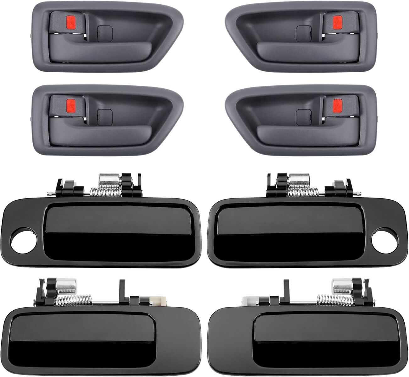 1997-2001 Toyota Camry, Front & Rear Exterior & Interior Door Handle Set