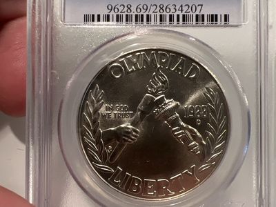 1988-D US Olympic Silver Dollar PCGS MS69 Graded Coin