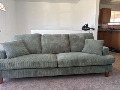 Green Corduroy Couch