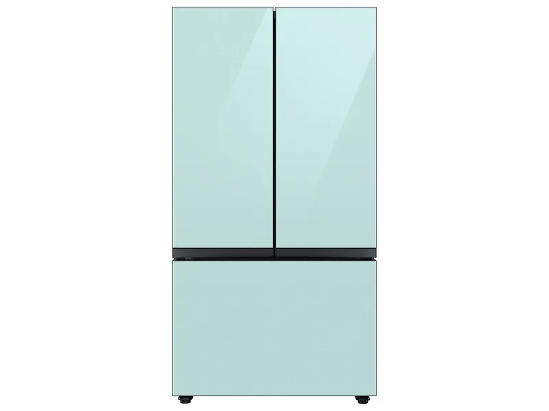 Samsung Bespoke Refrigerator replacement door panels - black bottom / grey top - glass