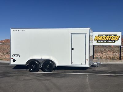 2026 ALCOM White Stealth Enclosed Trailer 7K 7x16