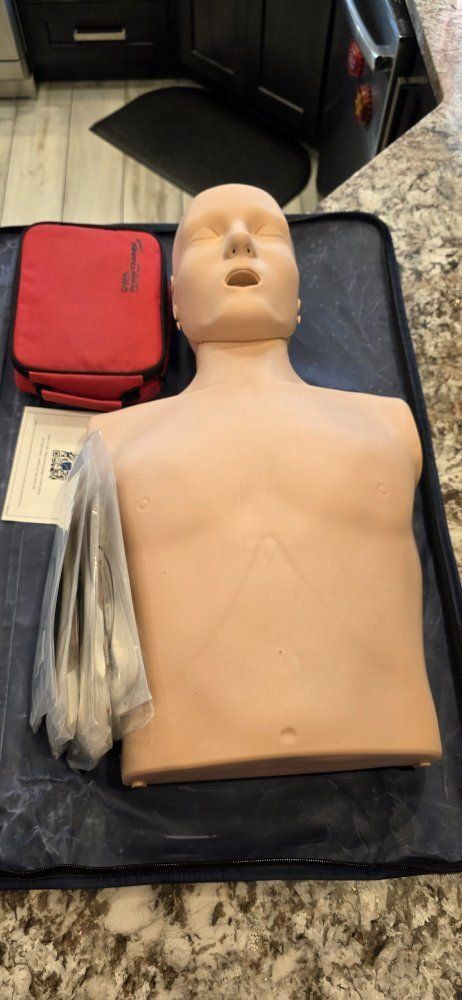 *NEW and UNUSED* Prestan Professional Adult CPR Training Manikin Torso with Carrying Bag and Accessories