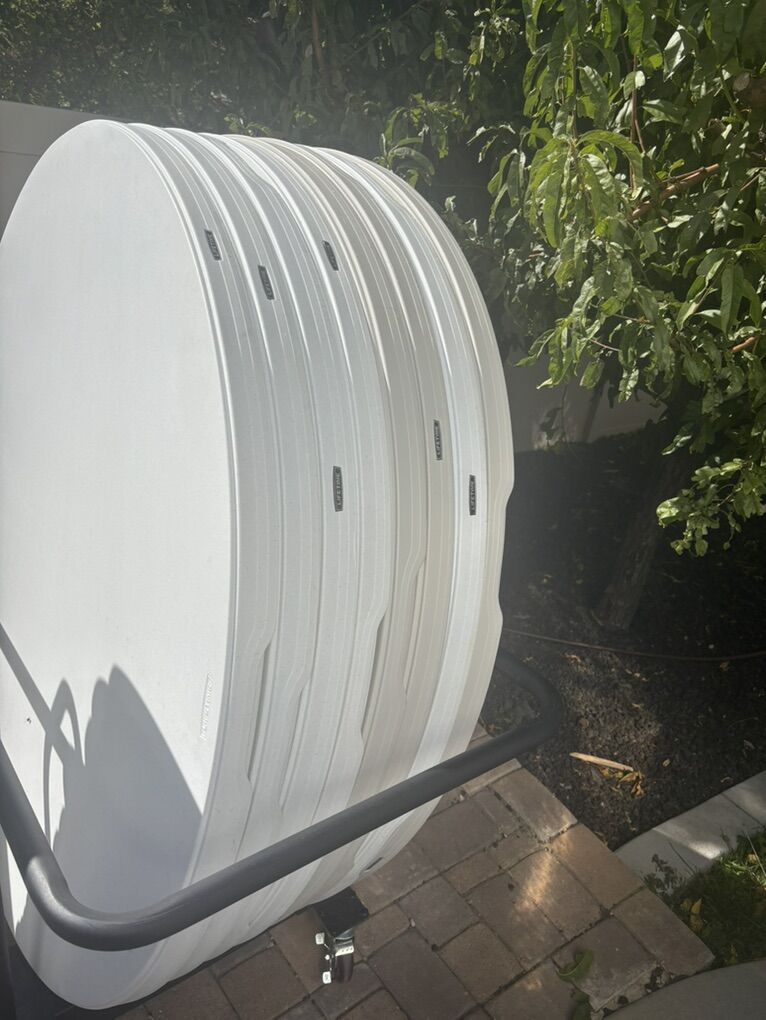 Tables And Chairs With Rolling Racks