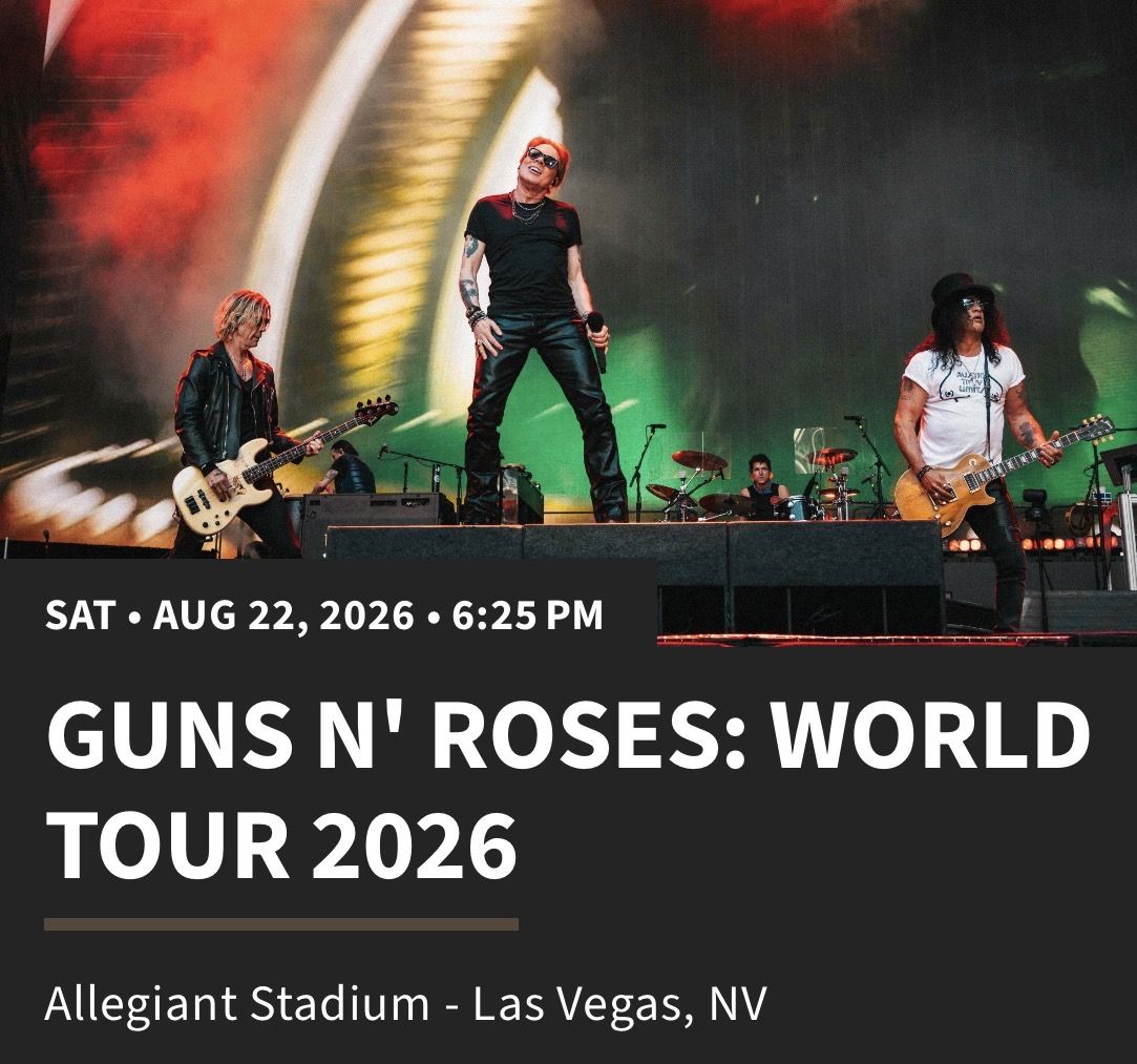 GUNS N ROSES CONCERT IN LAS VEGAS
