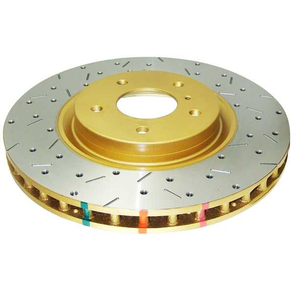 DBA 4000 Series Drilled/Slotted PAIR of Front Rotors for Subaru WRX Legacy GT Forester XT DBA 42650XS-10