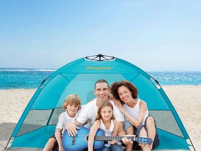 Alvantor Pop-Up Beach Tent UPF 50+ Sun Shelter
