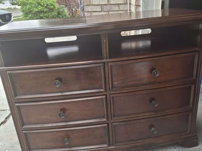 real wood t.v./dresser/changing table