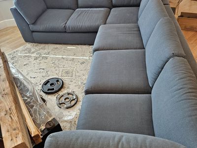 Navy Blue Sectional
