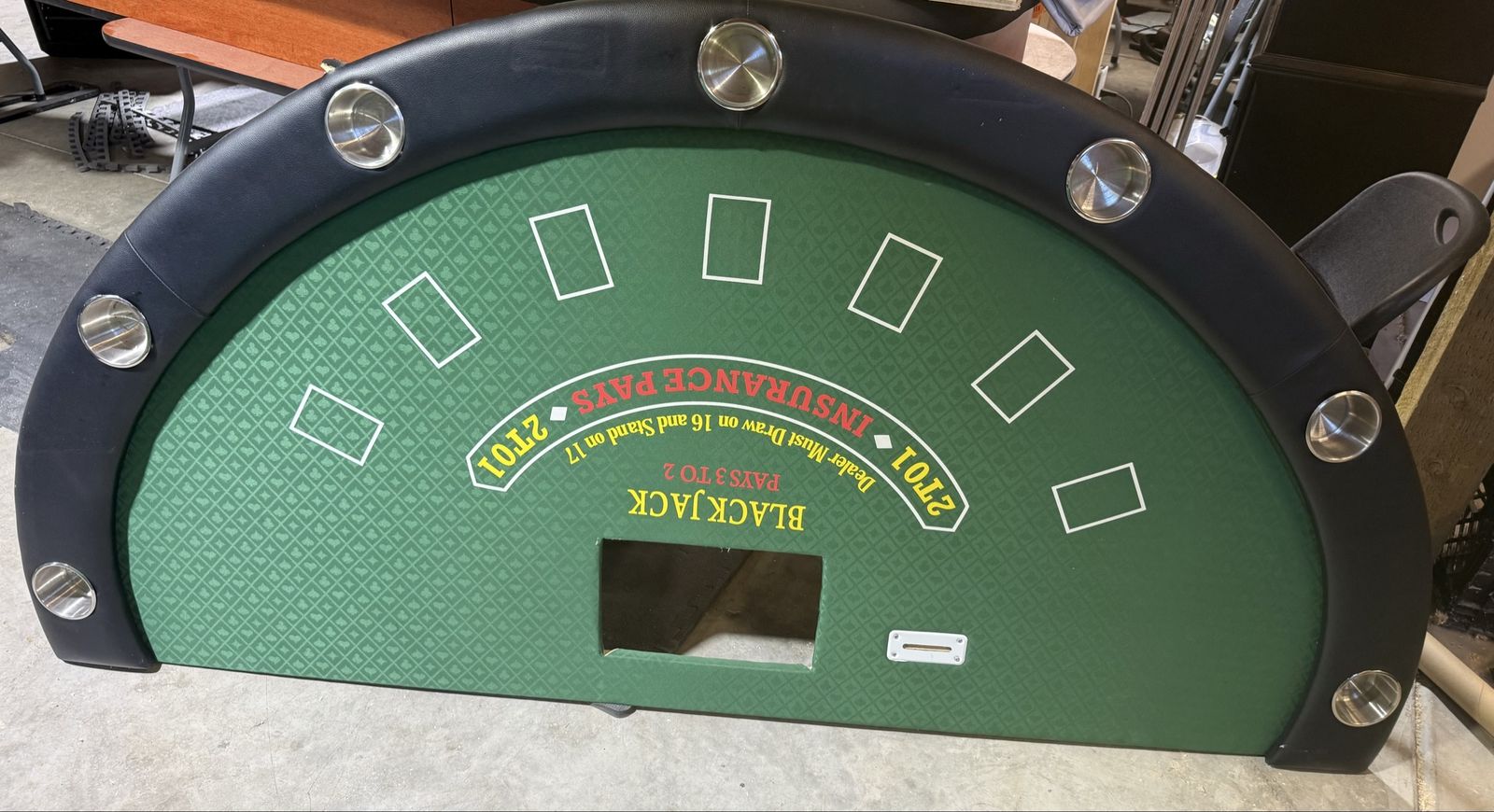 Blackjack table
