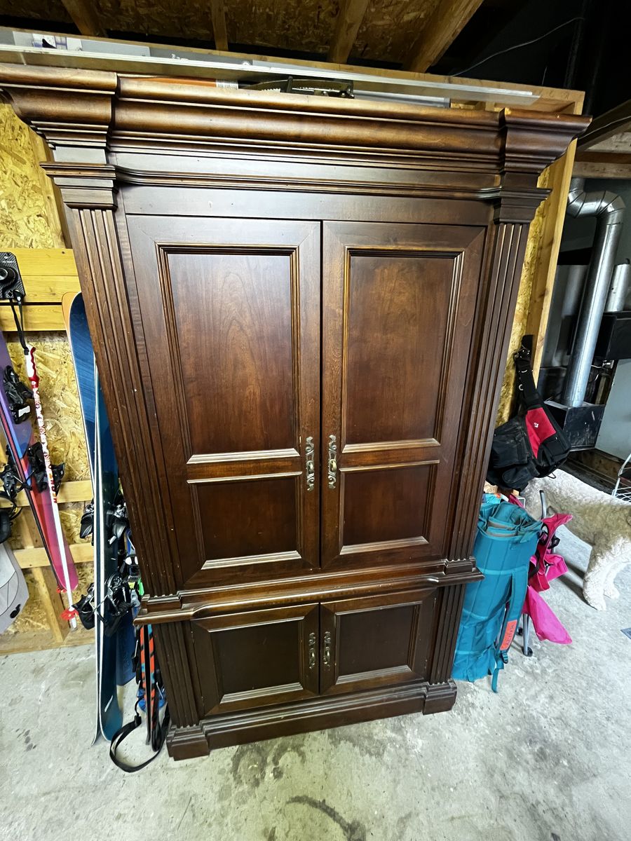 Solid Wood Entertainment Center
