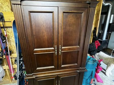 Solid Wood Entertainment Center