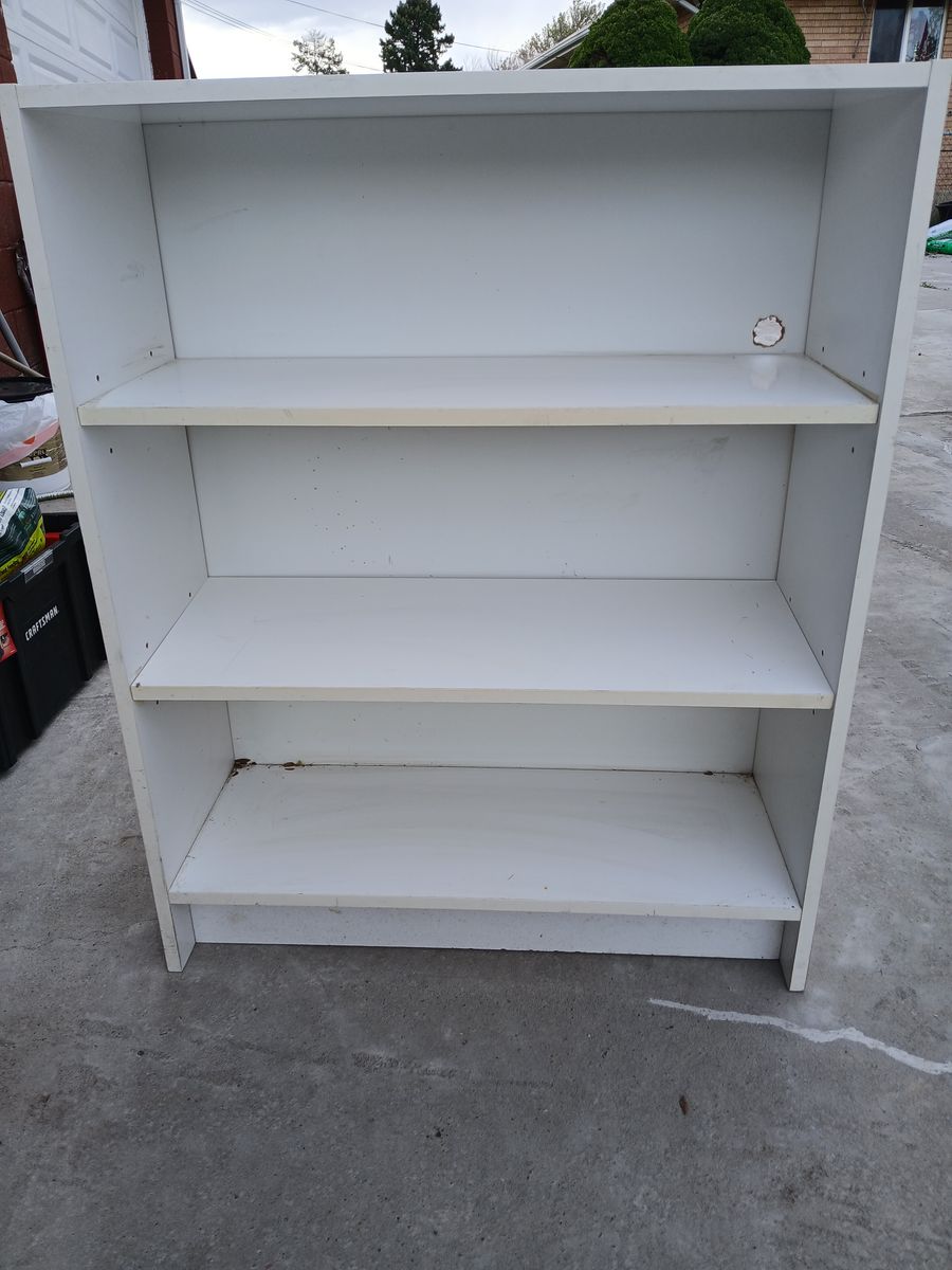 White shelf