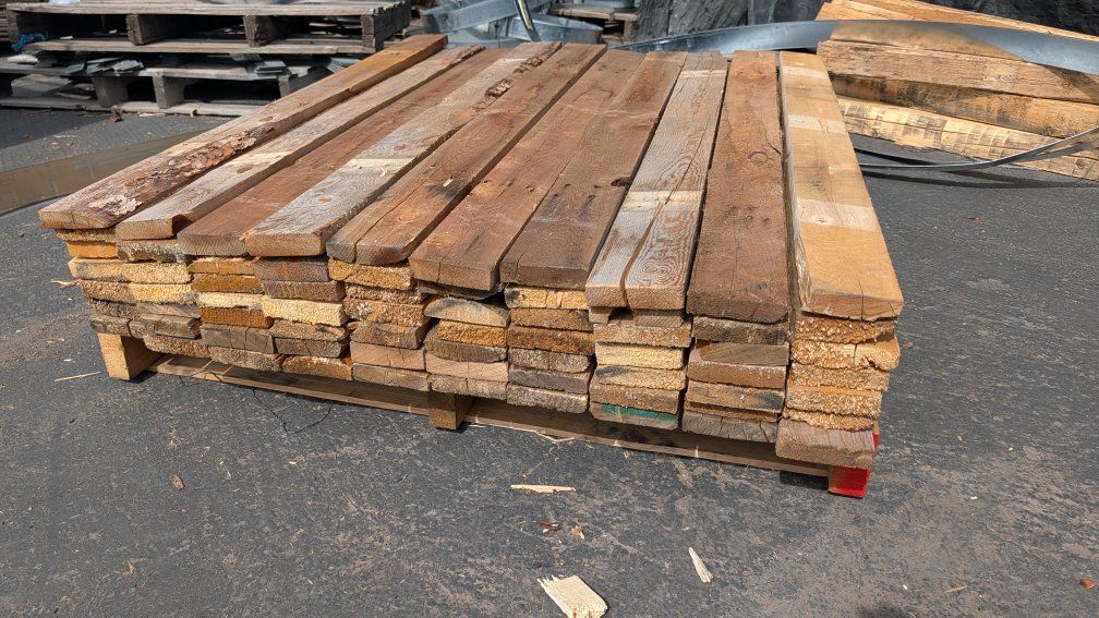 Scrap/Reclaimed Wood Boards (3 1/2"x1"-4ft long)