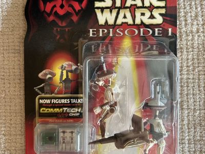Star Wars Episode I Pit Droids (2-Pack) Electronic CommTech Chip Action Figures Hasbro