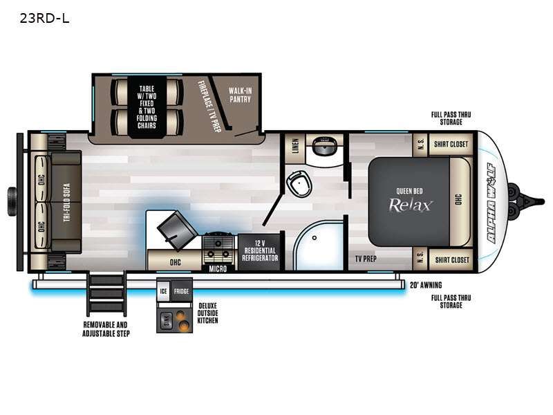 Used 2021 Forest River RV Cherokee Alpha Wolf 23RD-L