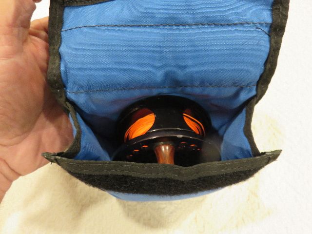 LIKE NEW ABEL SUPER 5 FLY FISHING REEL - WITH LINE AND CASE