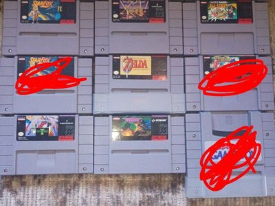 Super Nintendo game lot