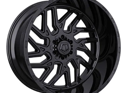 New - (1) TIS Wheel, Size 24x12, PCD6x135/6x139.7, Gloss Black, Offset -44mm.