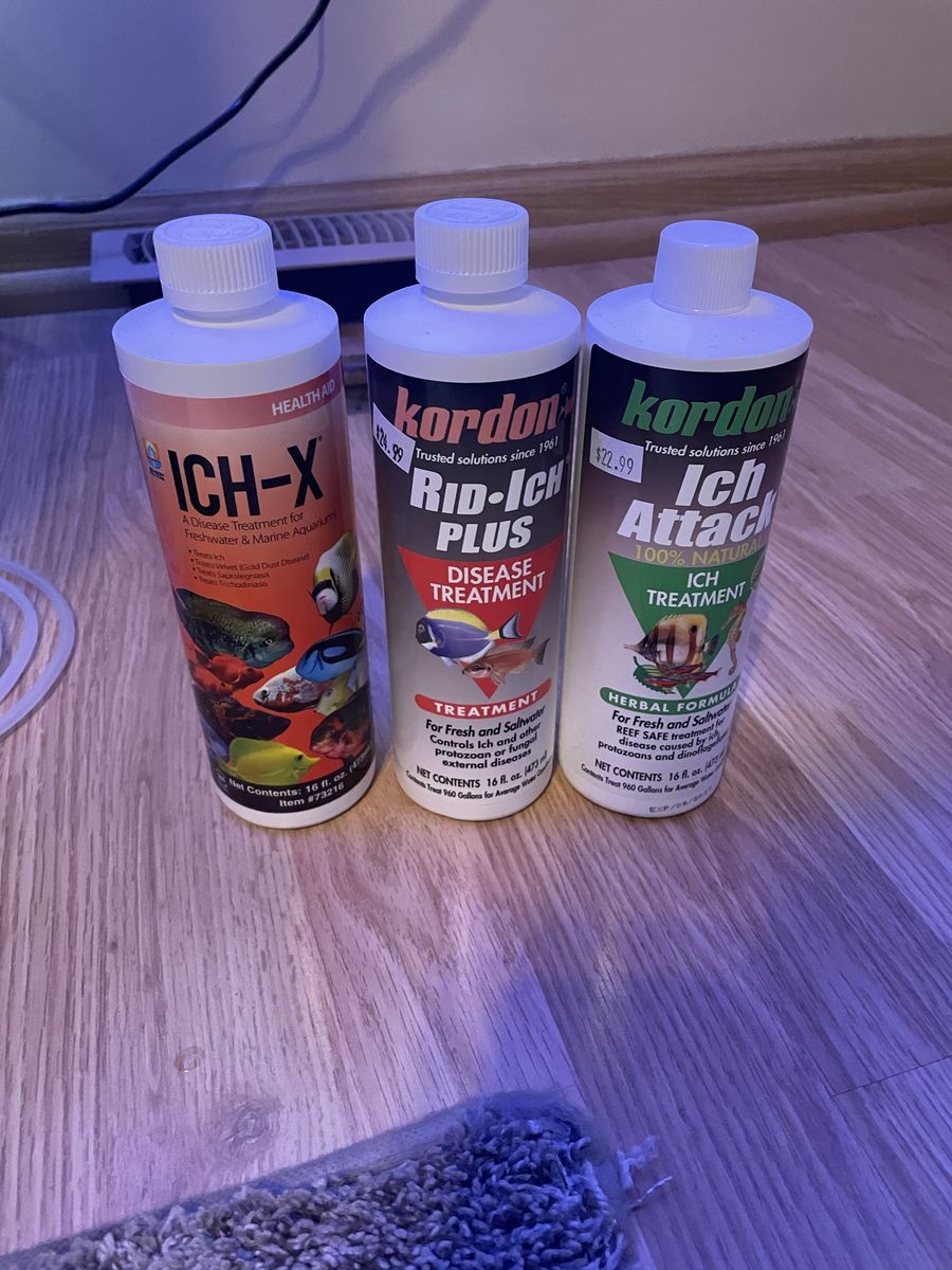 Kordon ICH-X, Rid-Ich Plus, & Ich Attack 16oz Aquarium Disease Treatment (3-Pack)