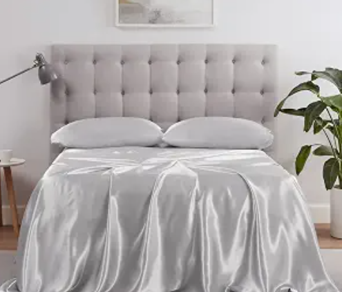 Serta SatinLuxury Queen Sheet Set - Smooth, Lustrous Sleep- Section A
