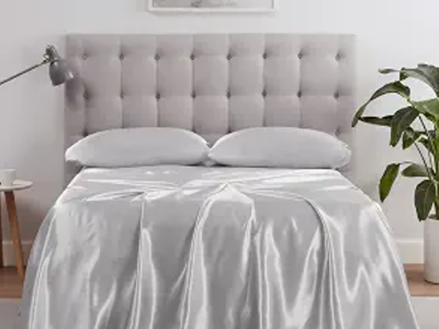 Serta SatinLuxury Queen Sheet Set - Smooth, Lustrous Sleep- Section A